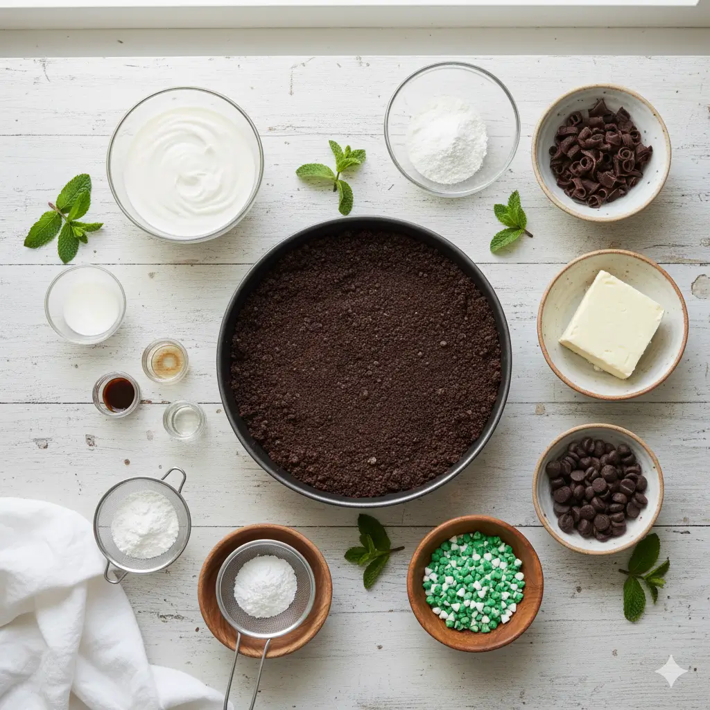 Mint Chocolate Chip Pie