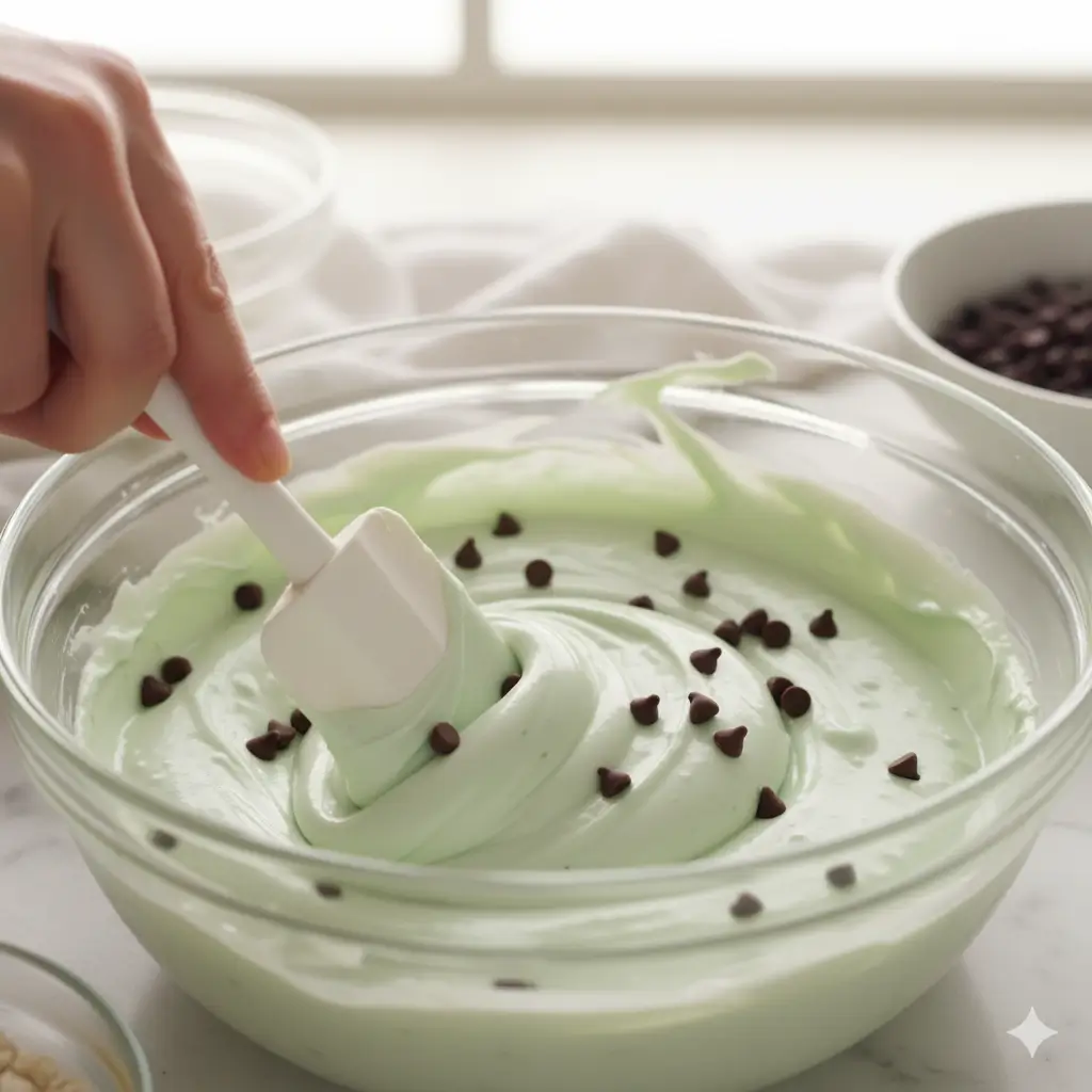 Mint Chocolate Chip Pie