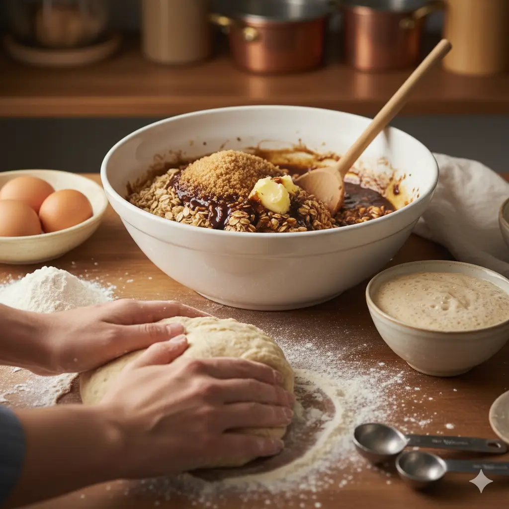 Oatmeal Molasses Dinner Rolls