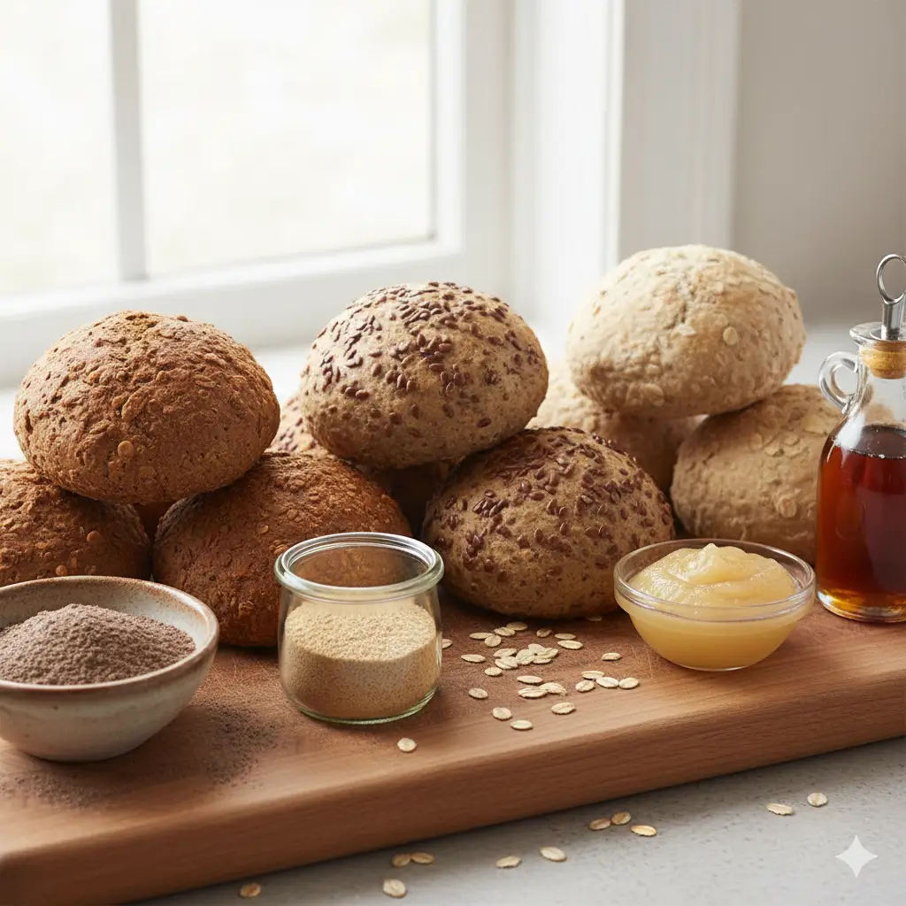 Oatmeal Molasses Dinner Rolls