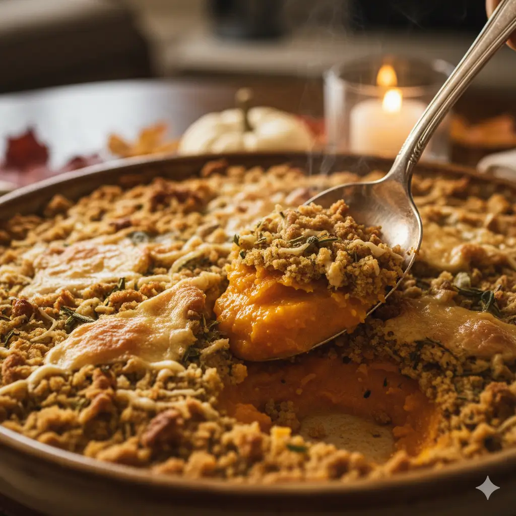 savory Butternut Squash Crumble