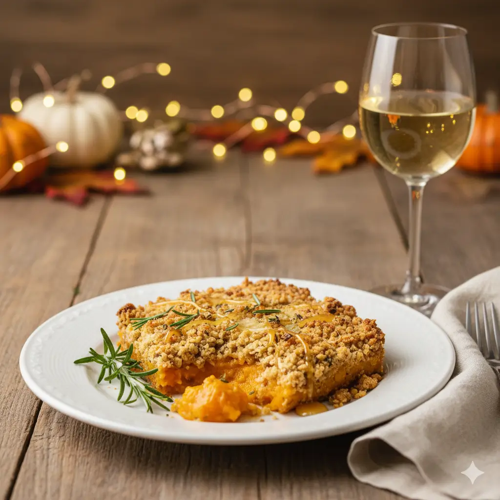 savory Butternut Squash Crumble