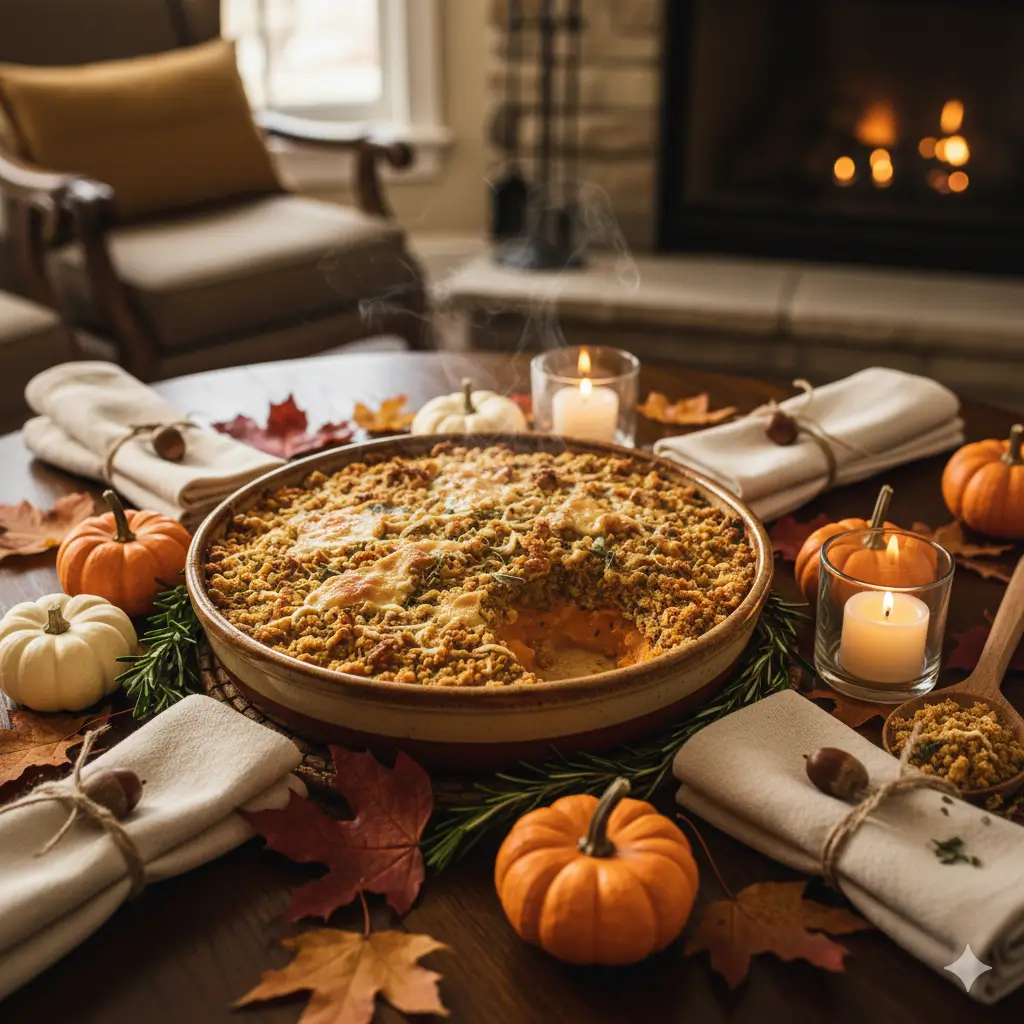 savory Butternut Squash Crumble