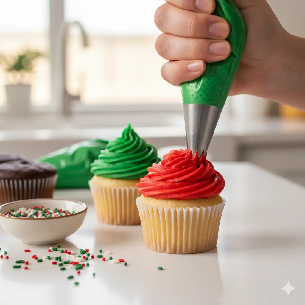 Easy Christmas Cupcakes