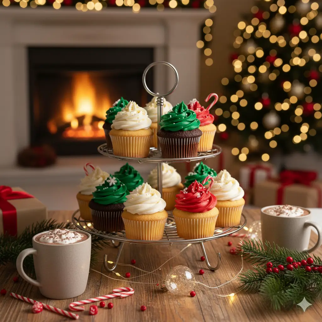 Easy Christmas Cupcakes