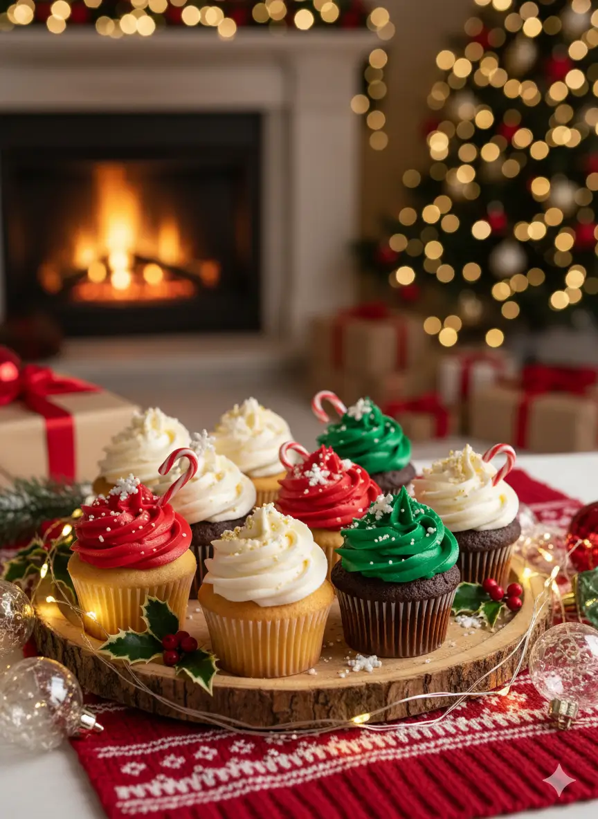 Easy Christmas Cupcakes