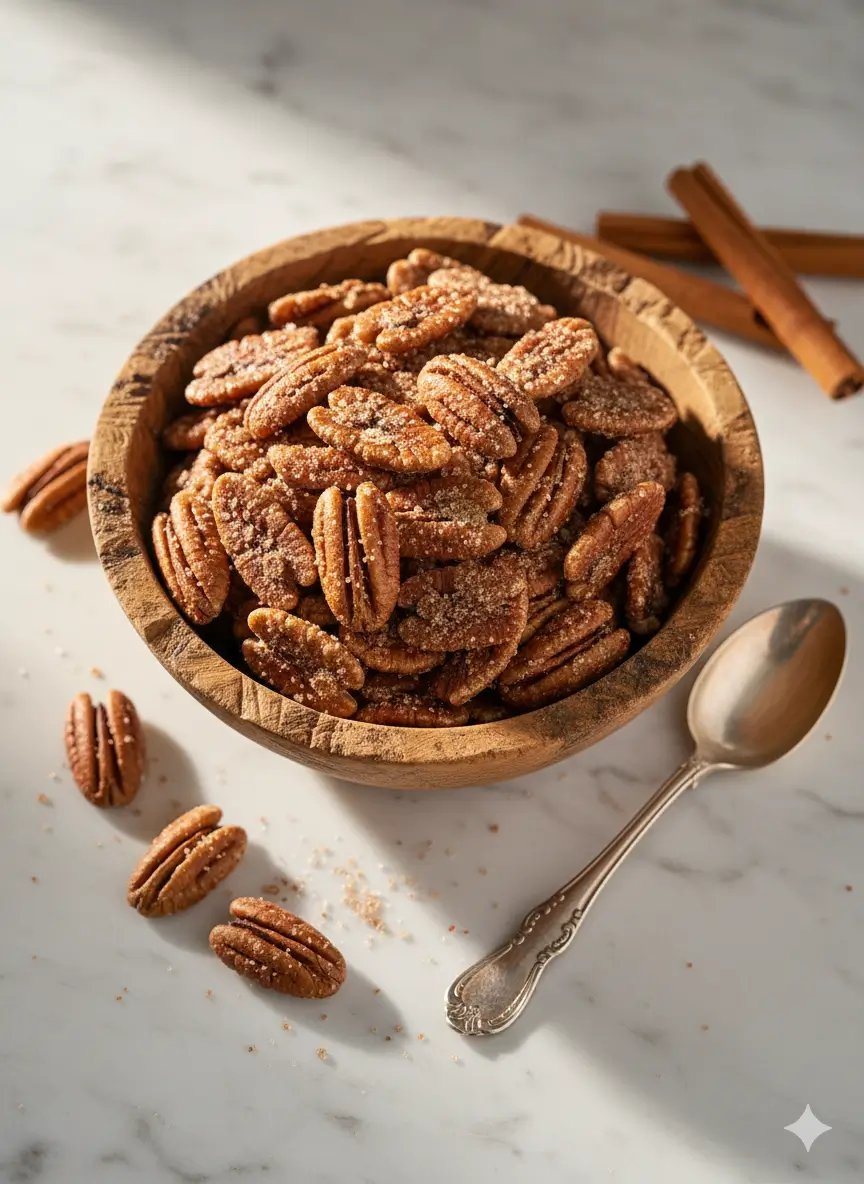 Easy Homemade Candied Pecans