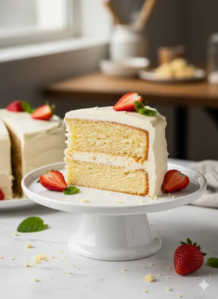 Easy Vanilla Cake Recipe : 5 Steps for a Fluffy Dessert
