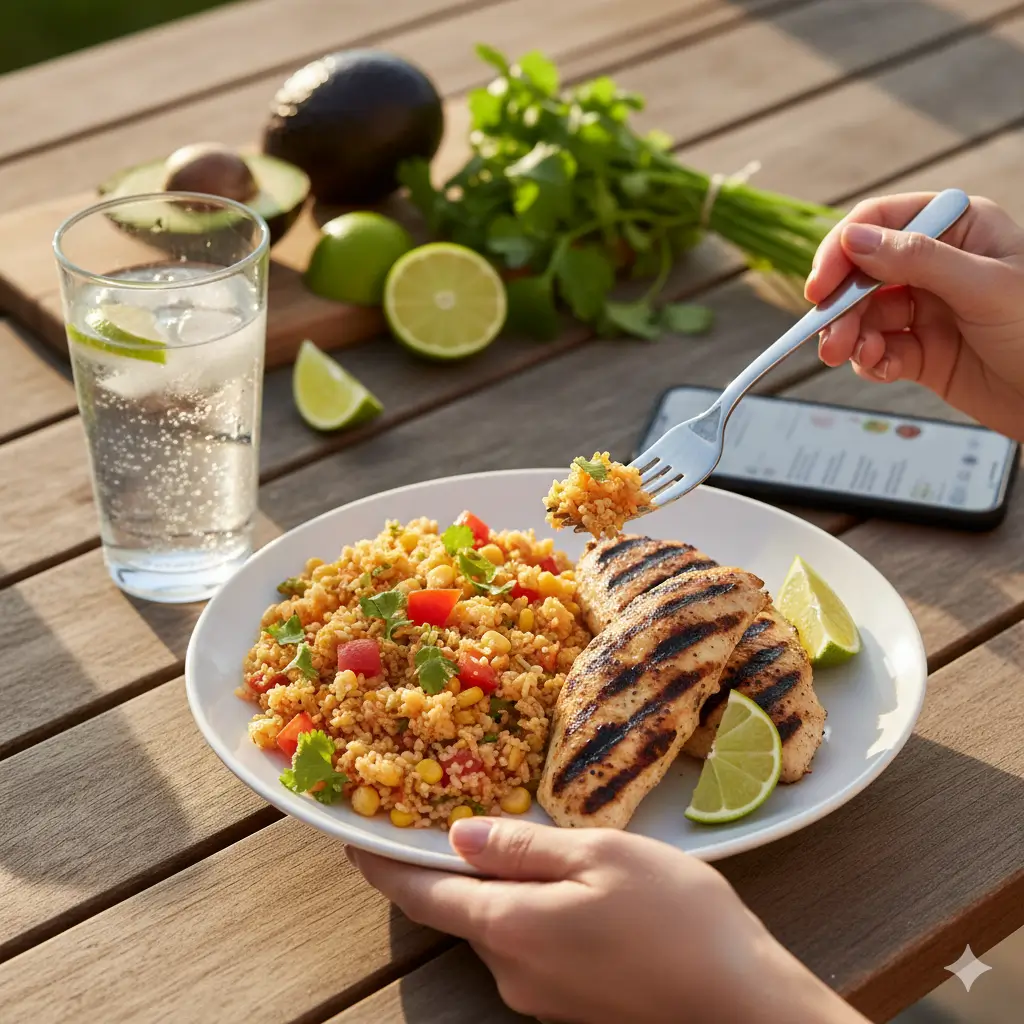 Mexican cauliflower fried rice