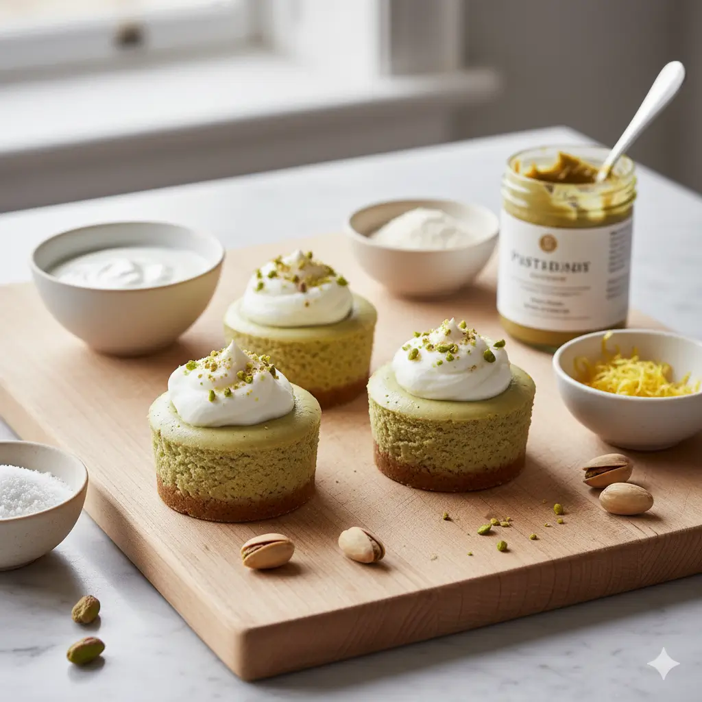 pistachio cheesecake cups