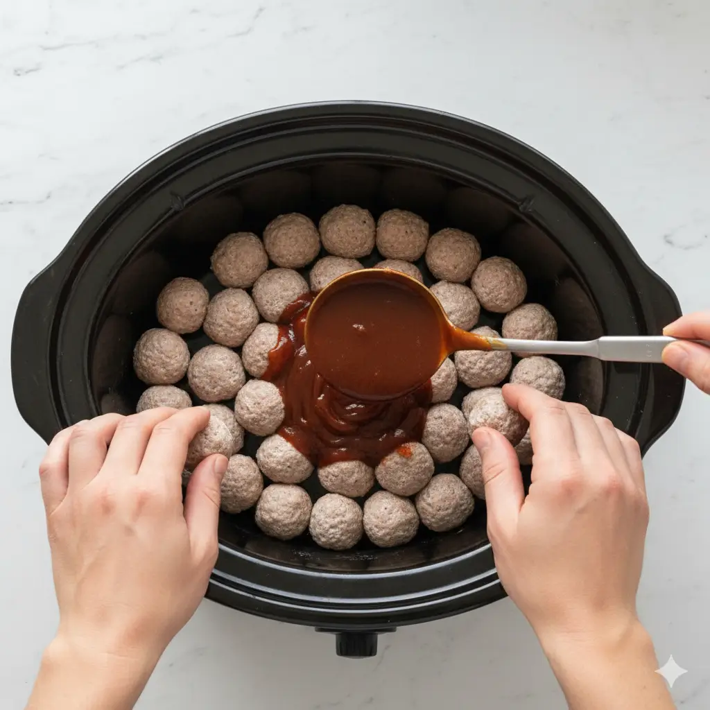 Slow Cooker Cocktail Meatballs