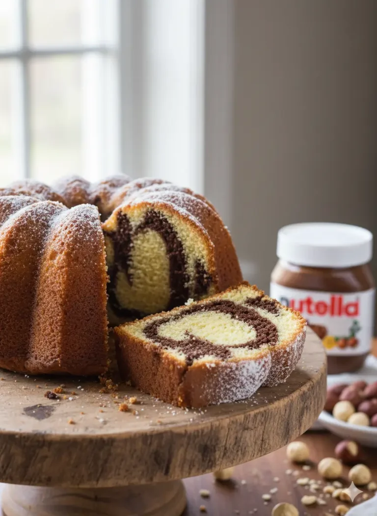 Moist Nutella Pound Cake