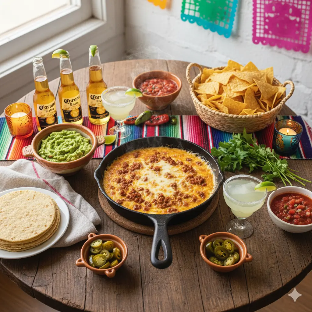 Queso Fundido with Chorizo