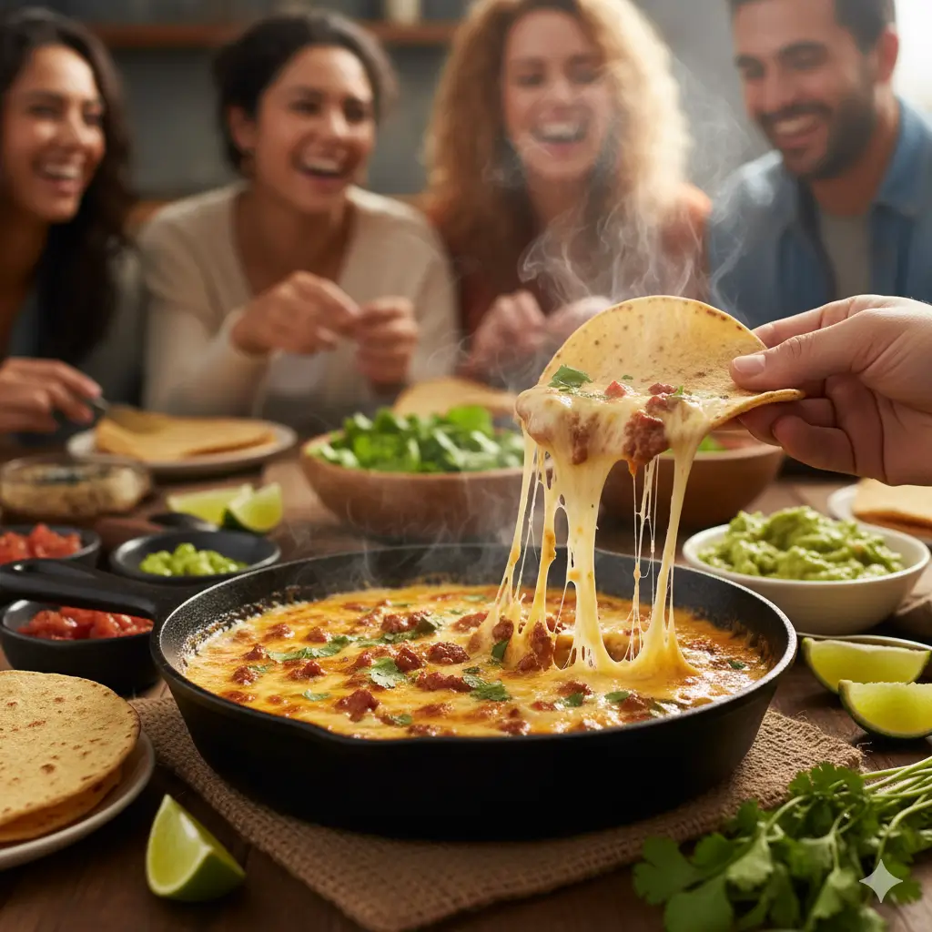 Queso Fundido with Chorizo