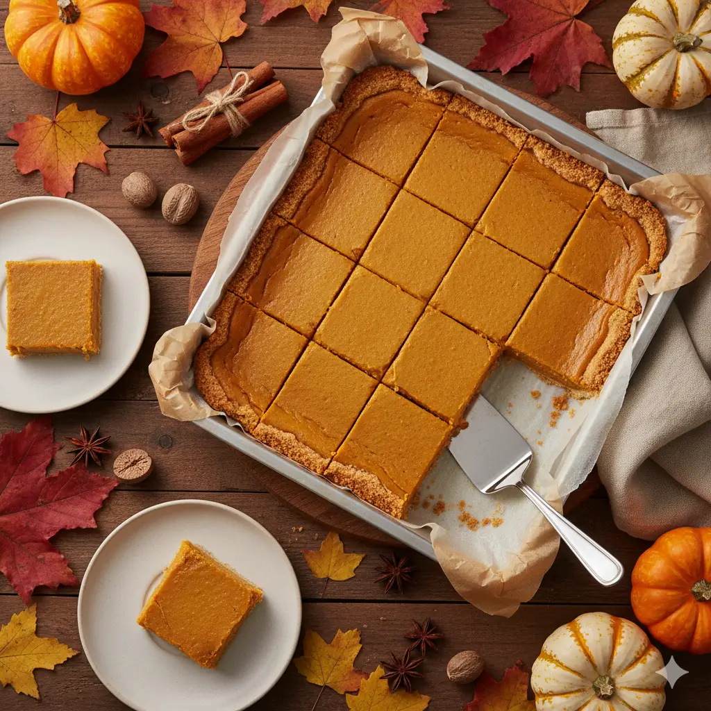 Easy Sheet Pan Pumpkin Pie