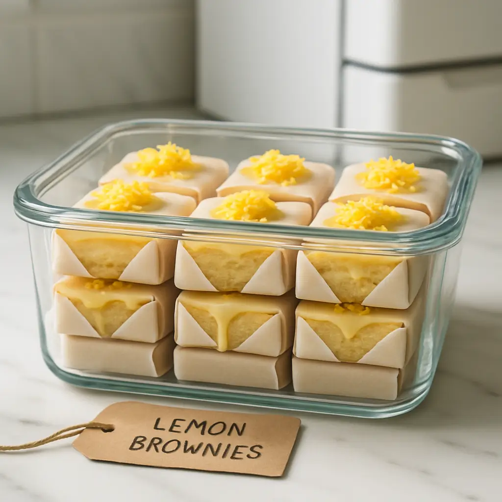 Lemon Brownies Recipe