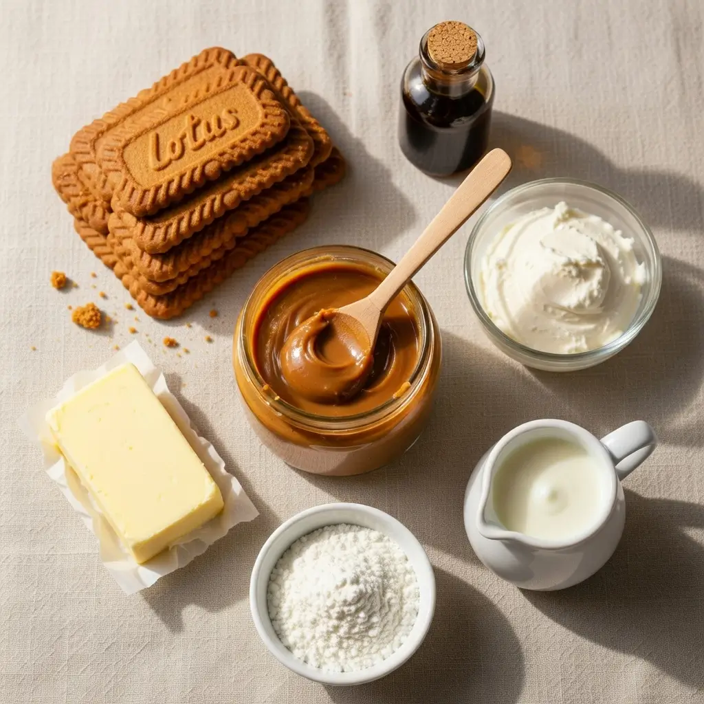 No Bake Biscoff Cheesecake