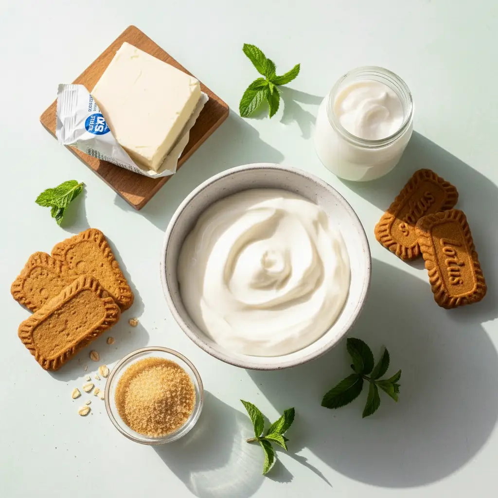 No Bake Biscoff Cheesecake