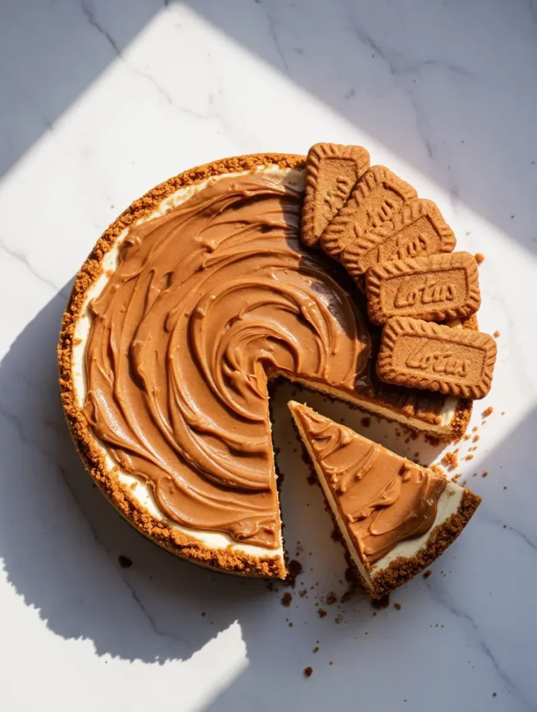 No Bake Biscoff Cheesecake