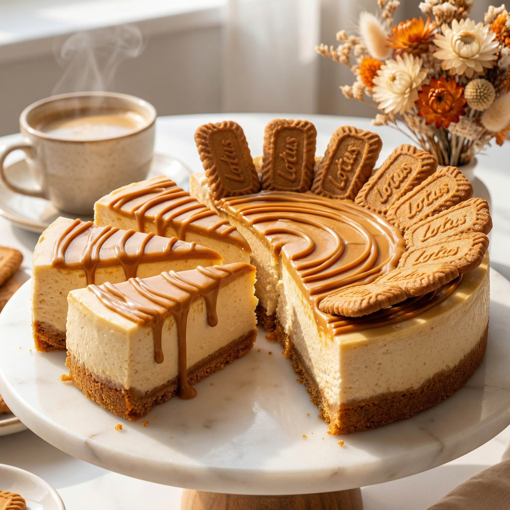 No Bake Biscoff Cheesecake