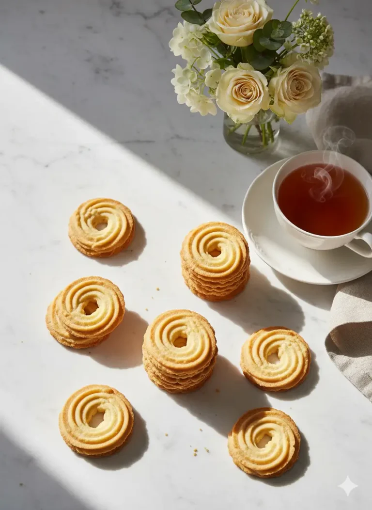 piped butter biscuits recipe