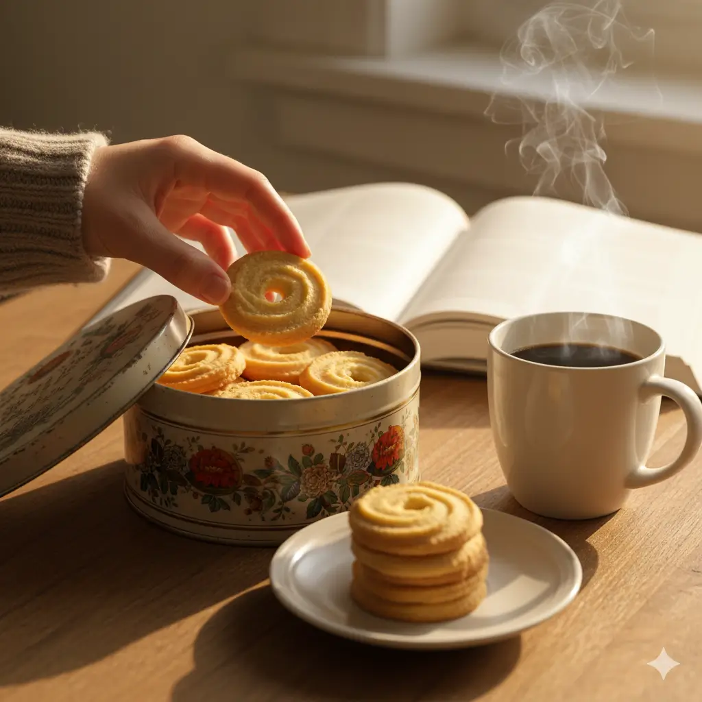 piped butter biscuits recipe