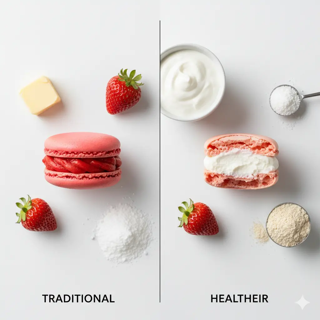 strawberry milkshake macarons