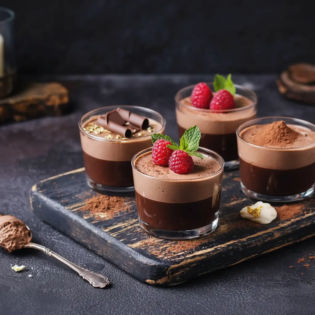 homemade mousse desserts