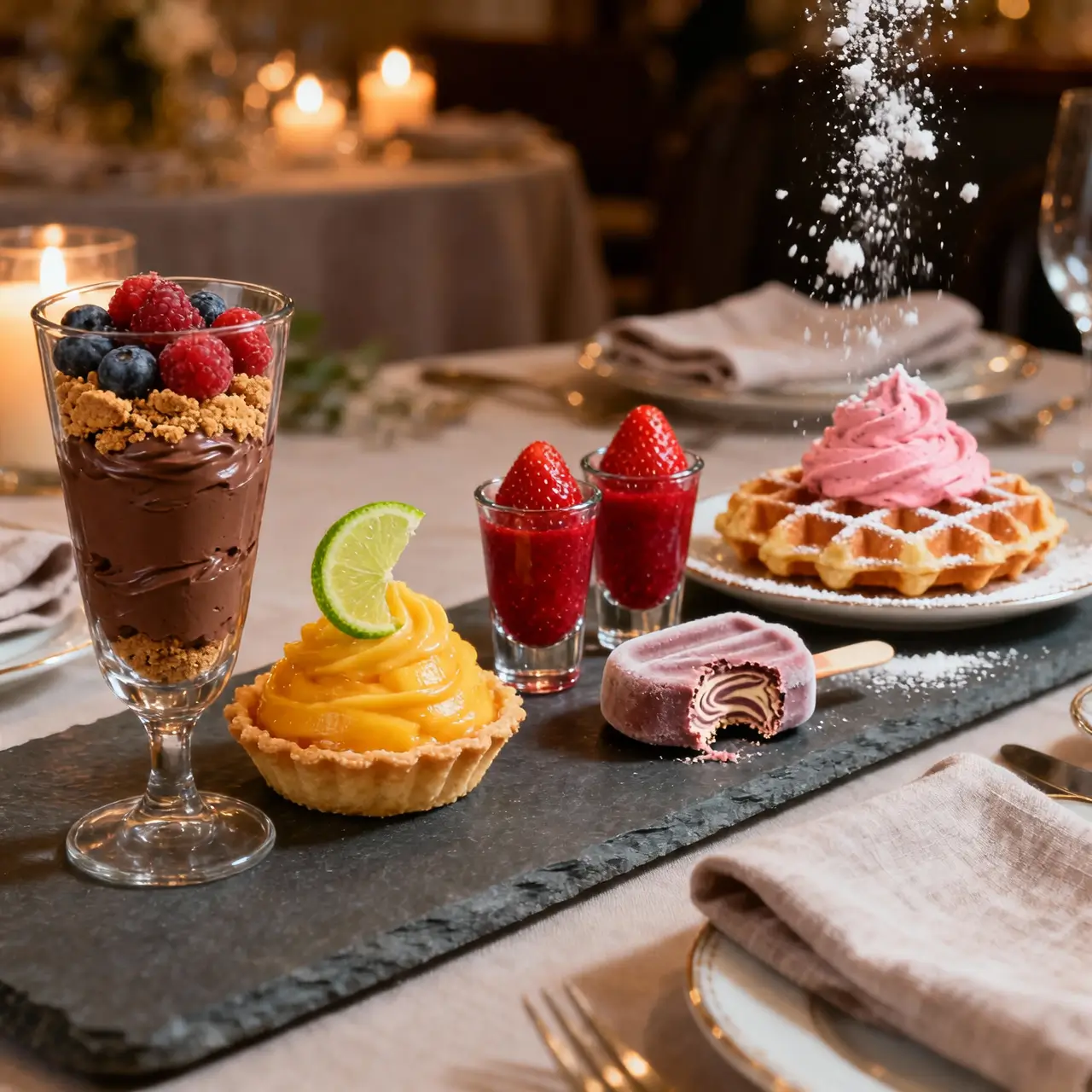 homemade mousse desserts