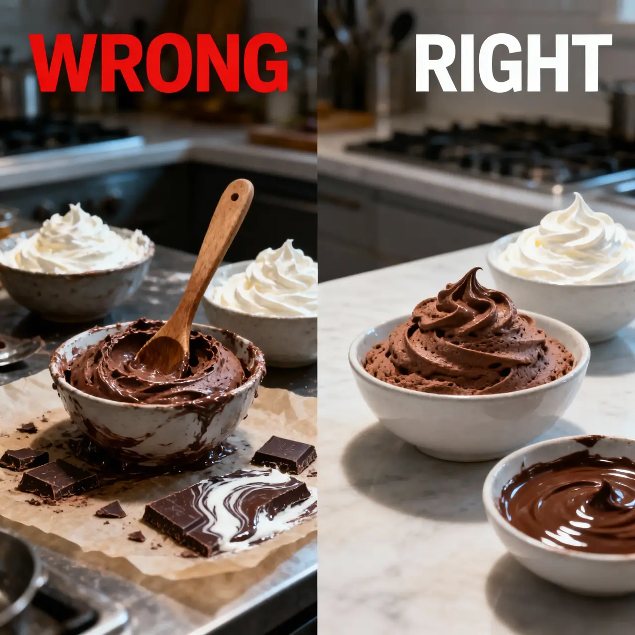 homemade mousse desserts