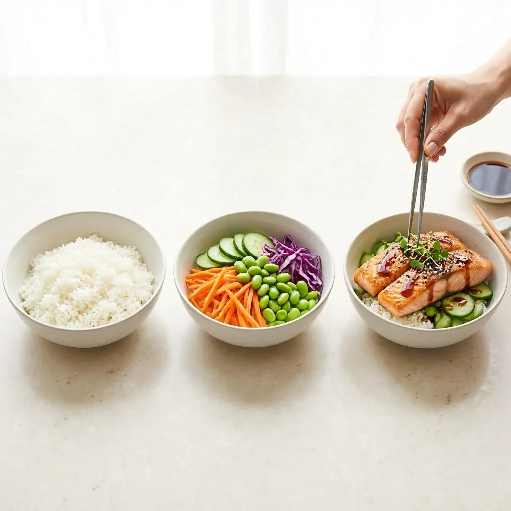 salmon rice bowl ideas