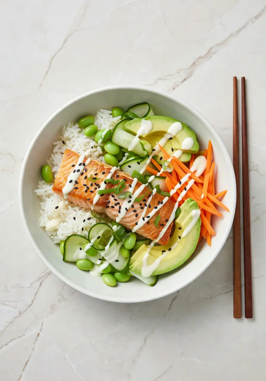 salmon rice bowl ideas