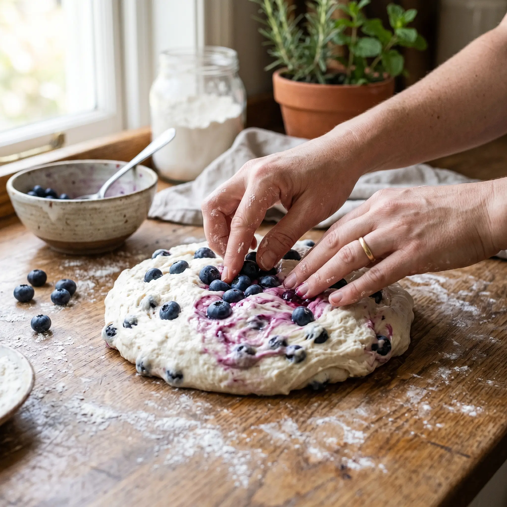 3 Ingredient Blueberry Bagels