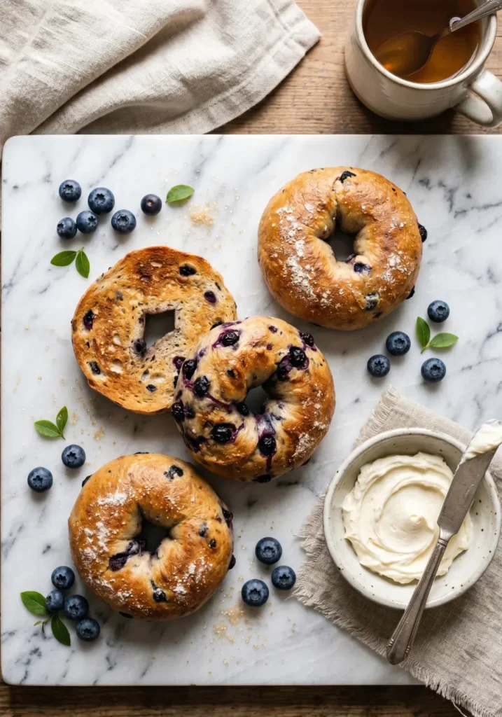 3 Ingredient Blueberry Bagels Ready in 20 Minutes