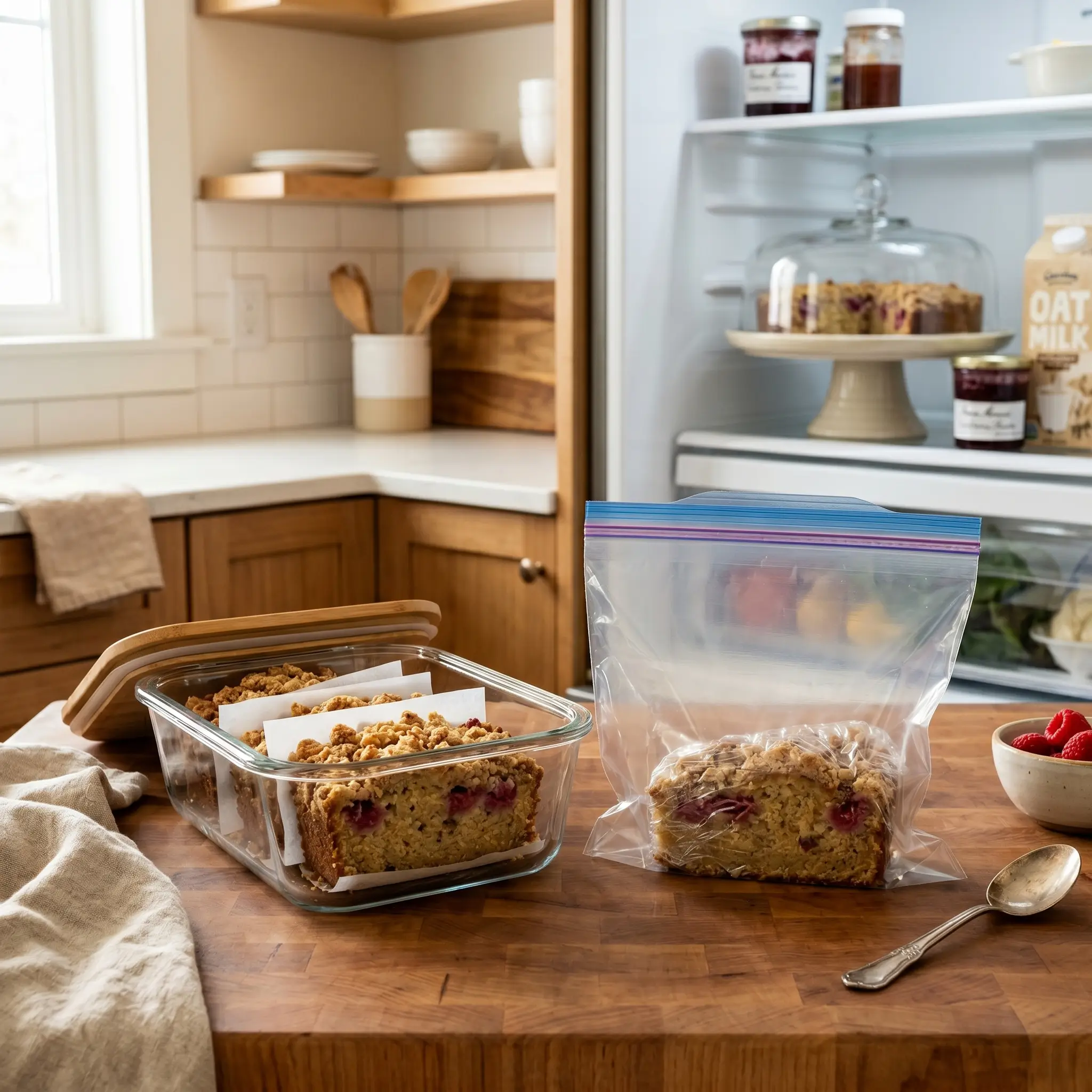 Almond Flour Raspberry Crumb Cake