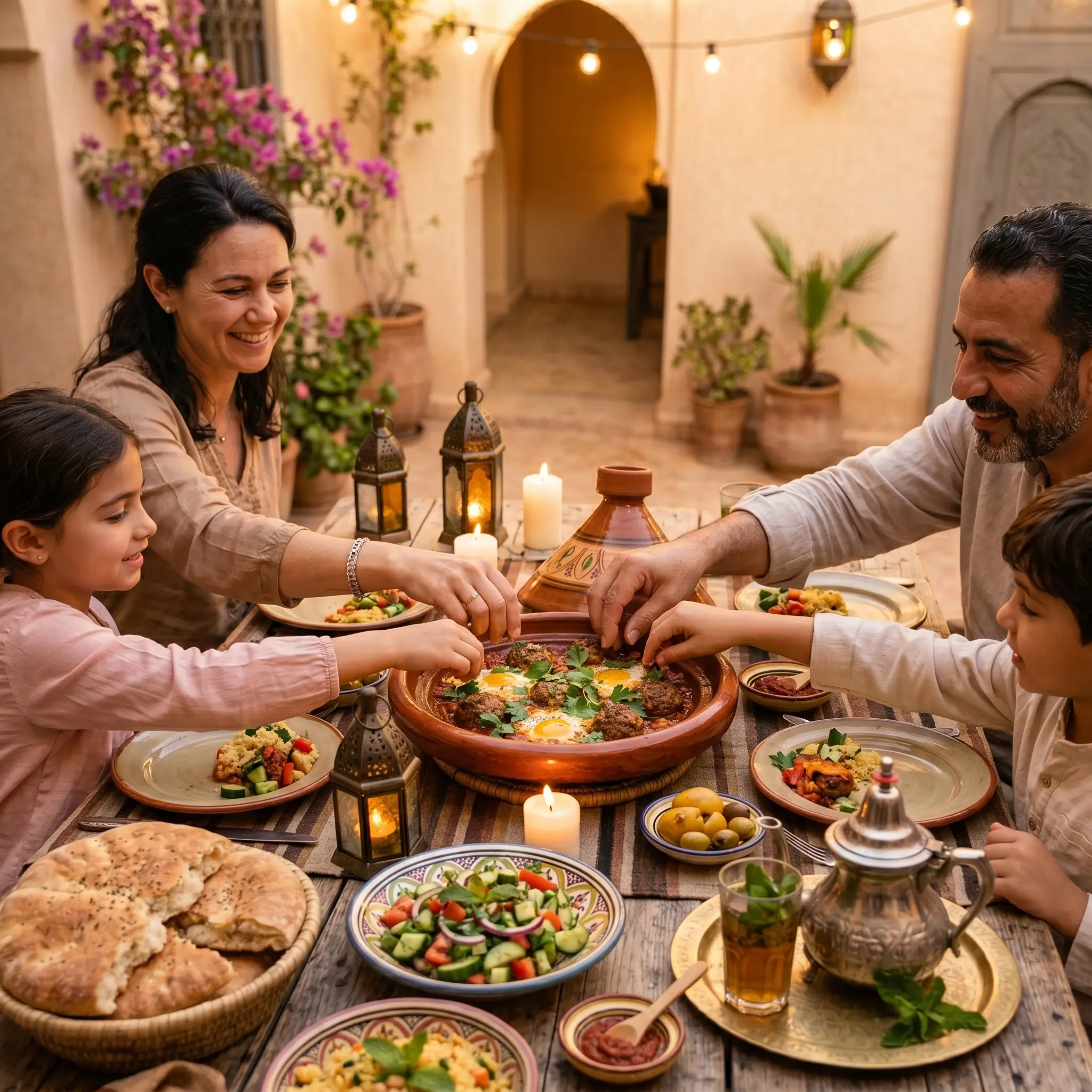 Authentic Moroccan Kefta Tagine