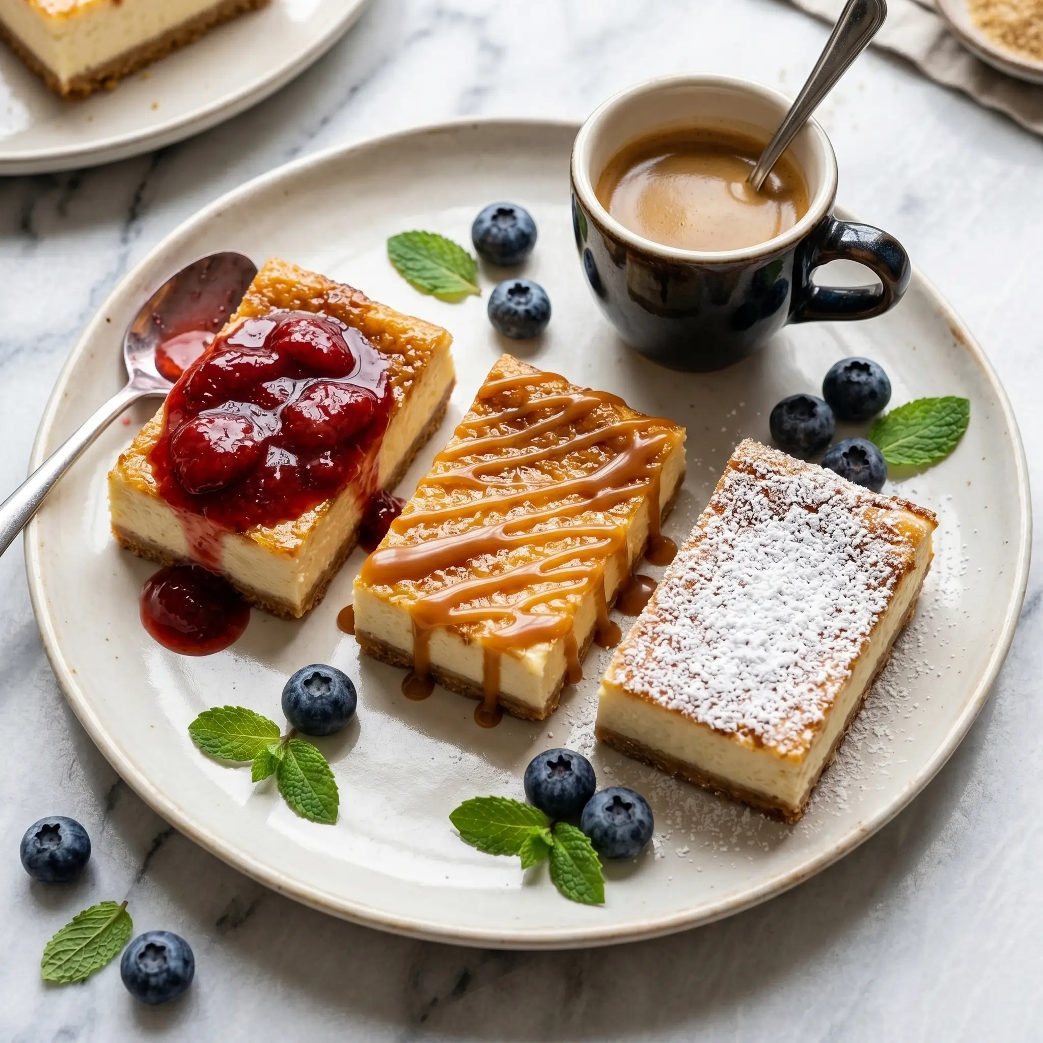 Crackly Top Cheesecake Bars