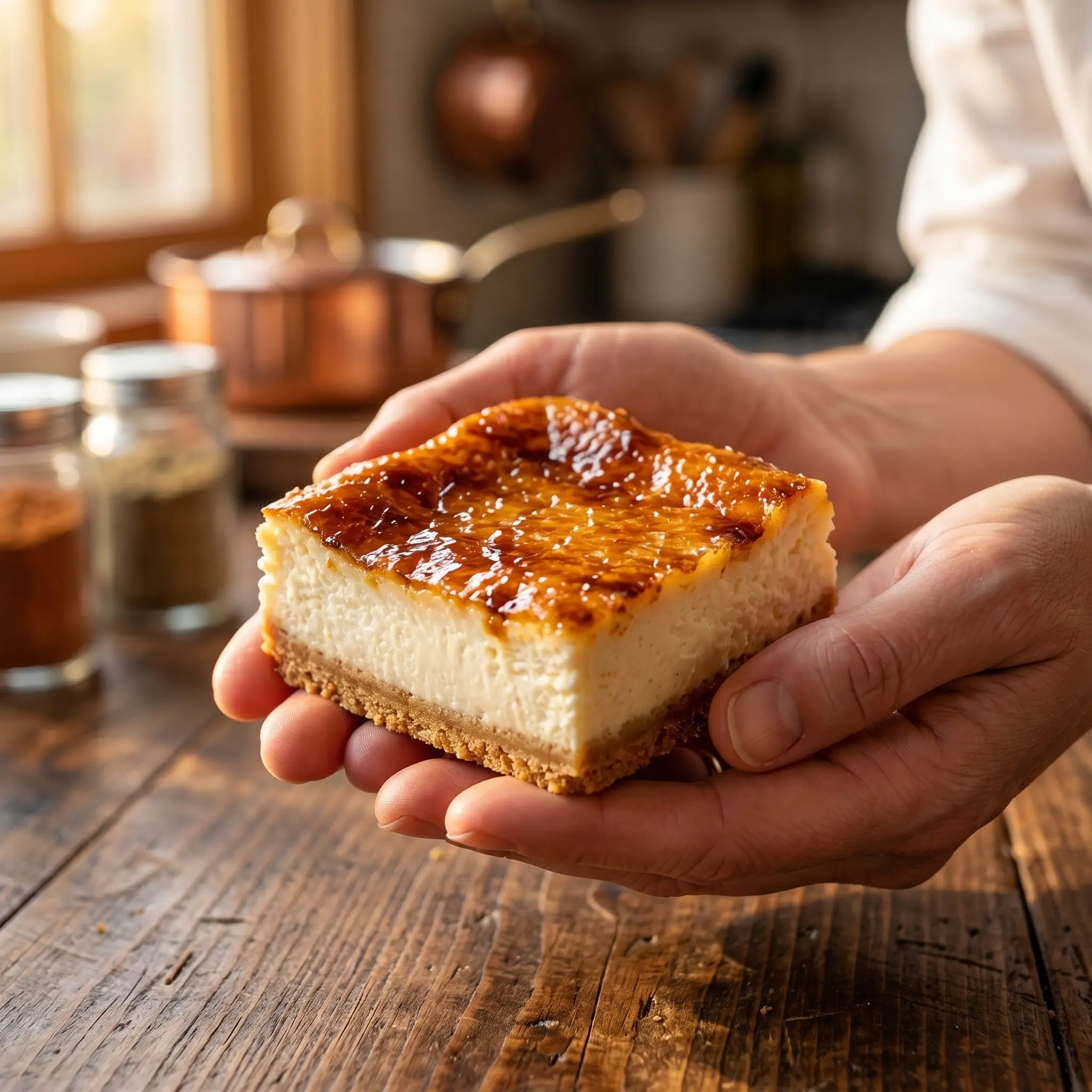 Crackly Top Cheesecake Bars