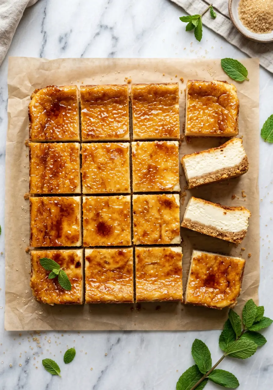 Crackly Top Cheesecake Bars