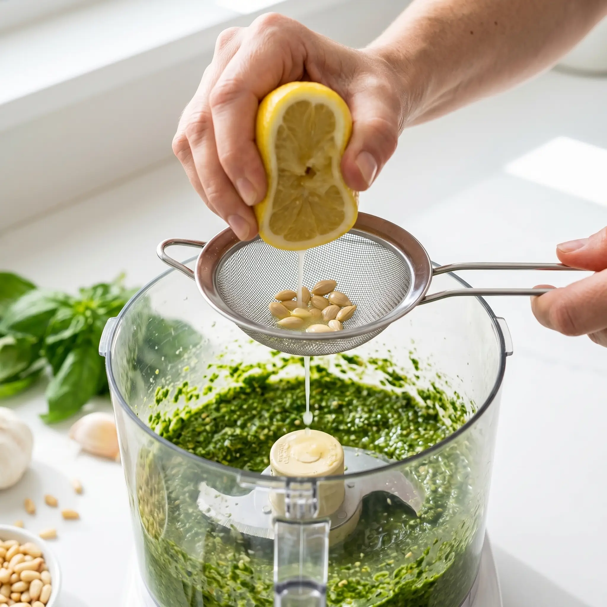 How to Keep Pesto Green