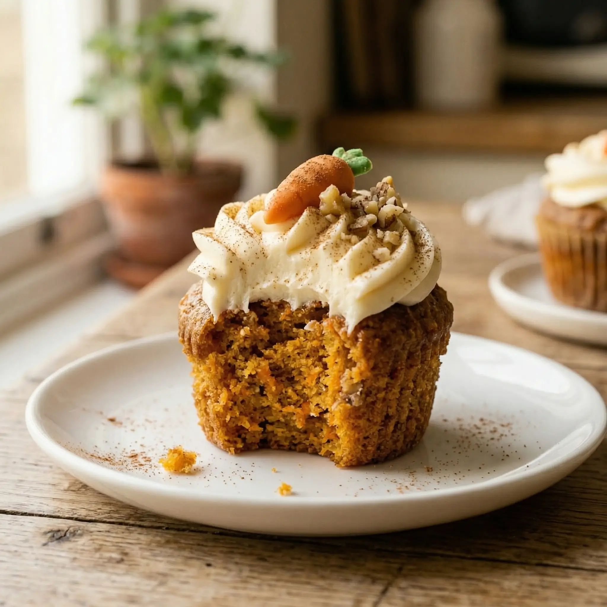 Moist Carrot Cake Cupcakes