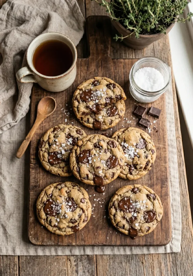 chewy brown butter chocolate chip cookies