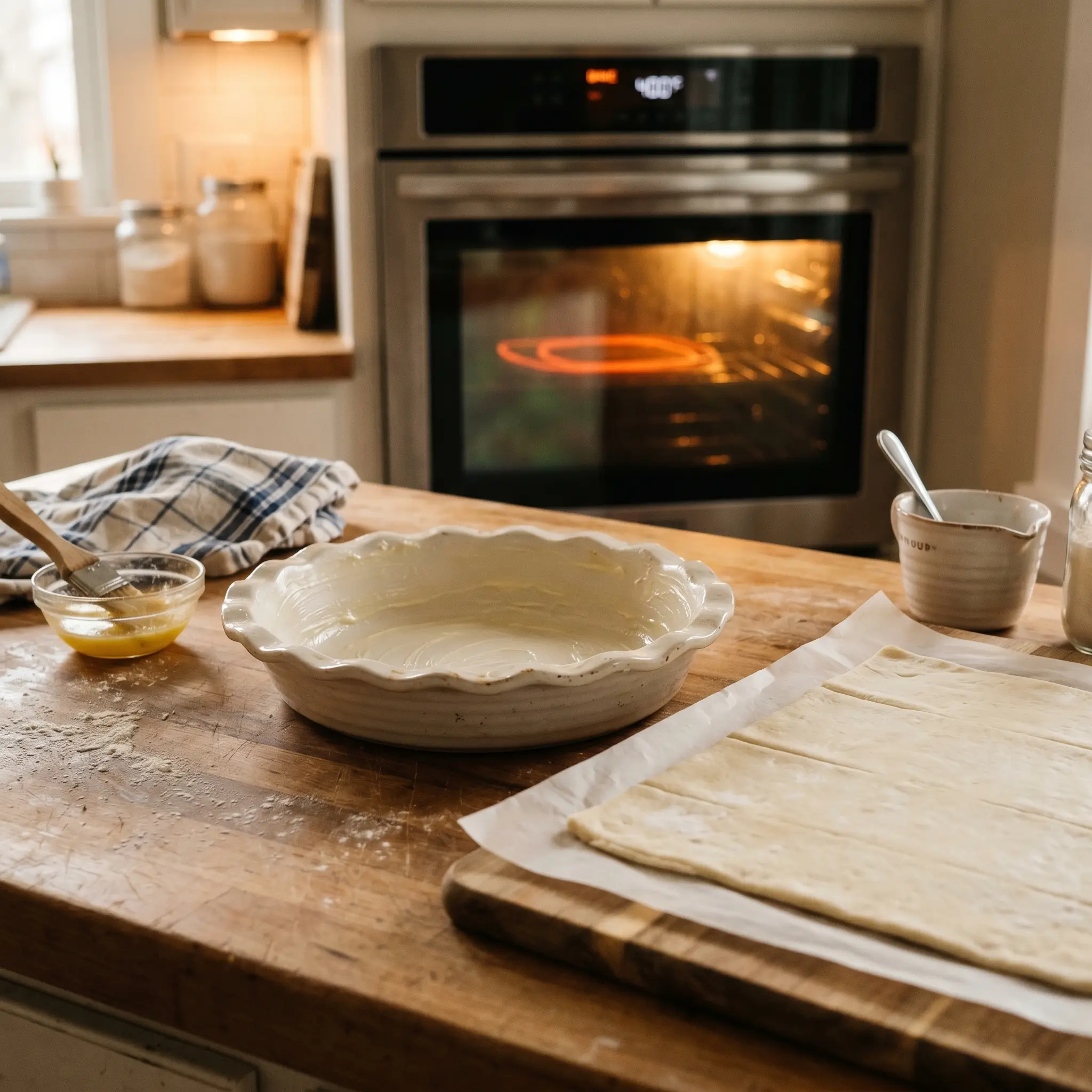 chicken pot pie with puff pastry