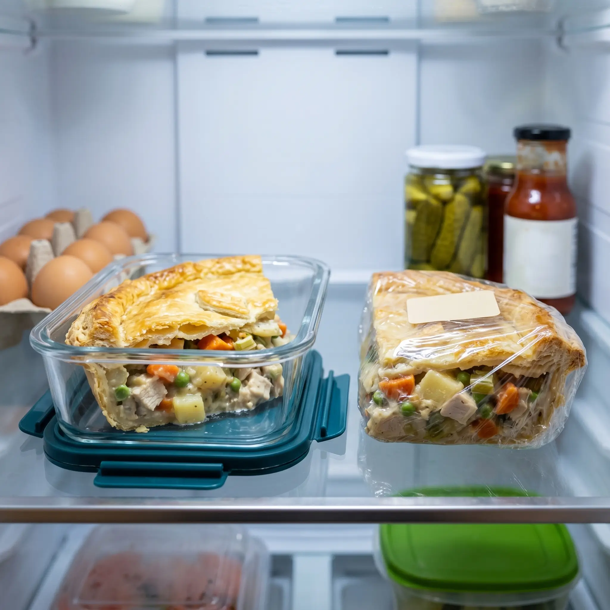 chicken pot pie with puff pastry