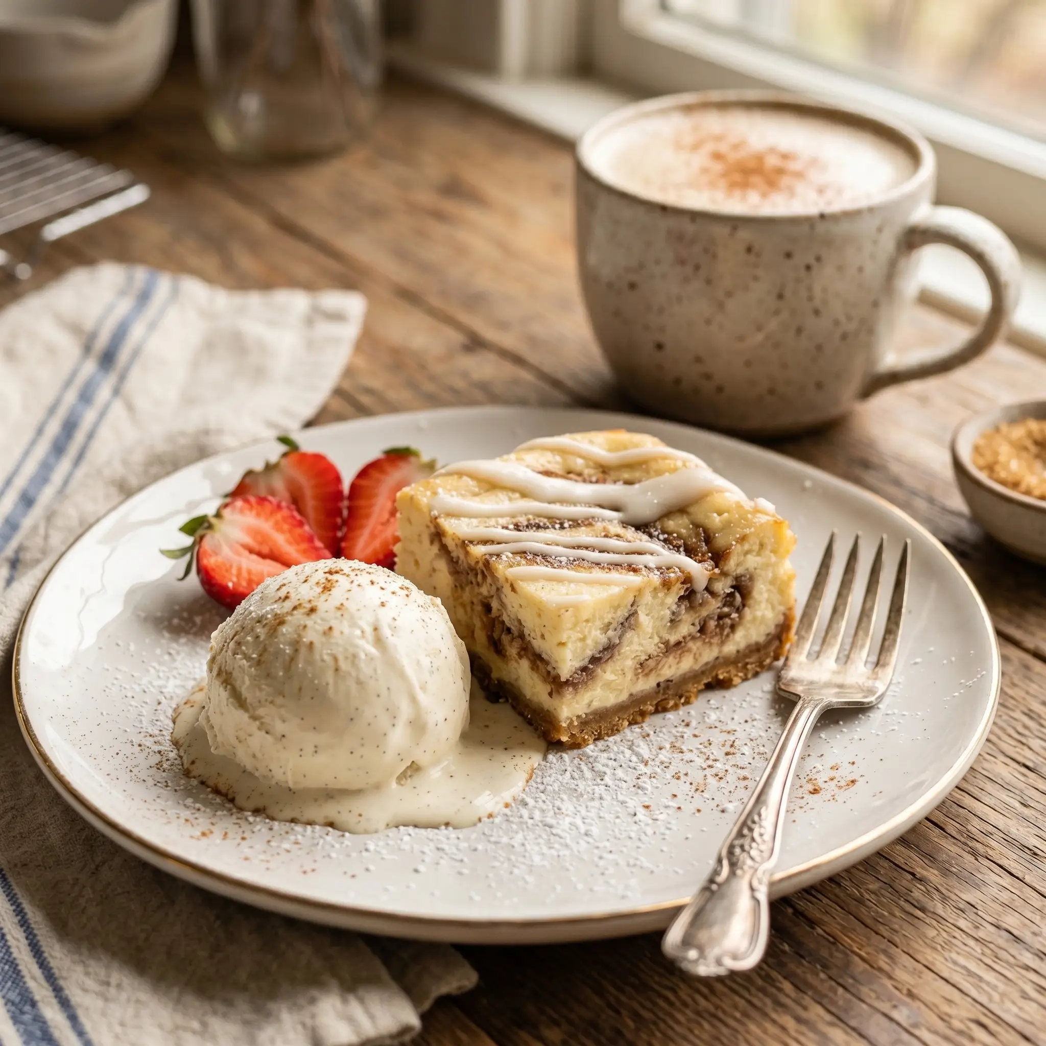 cinnamon roll cheesecake bars