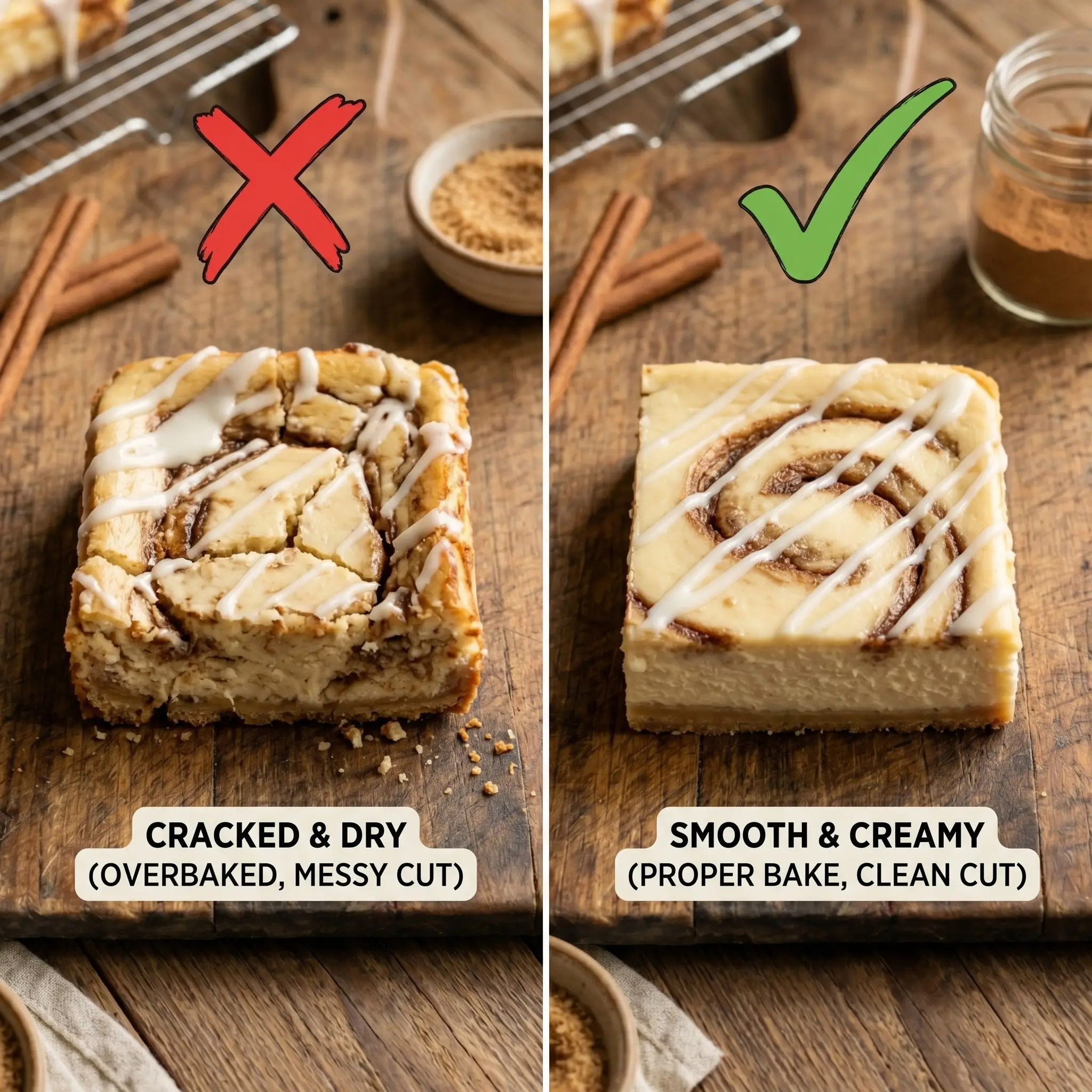 cinnamon roll cheesecake bars