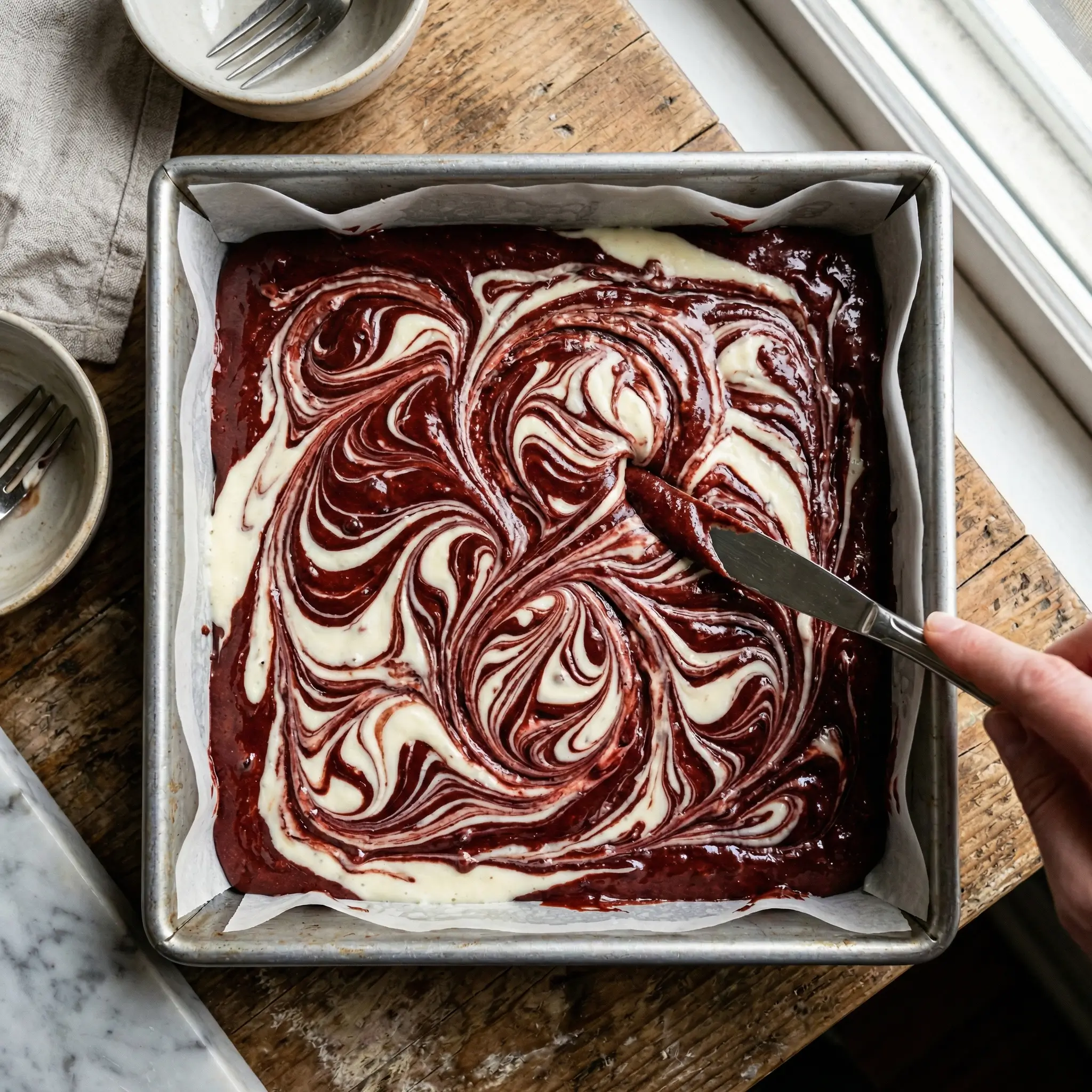 red velvet cheesecake brownies
