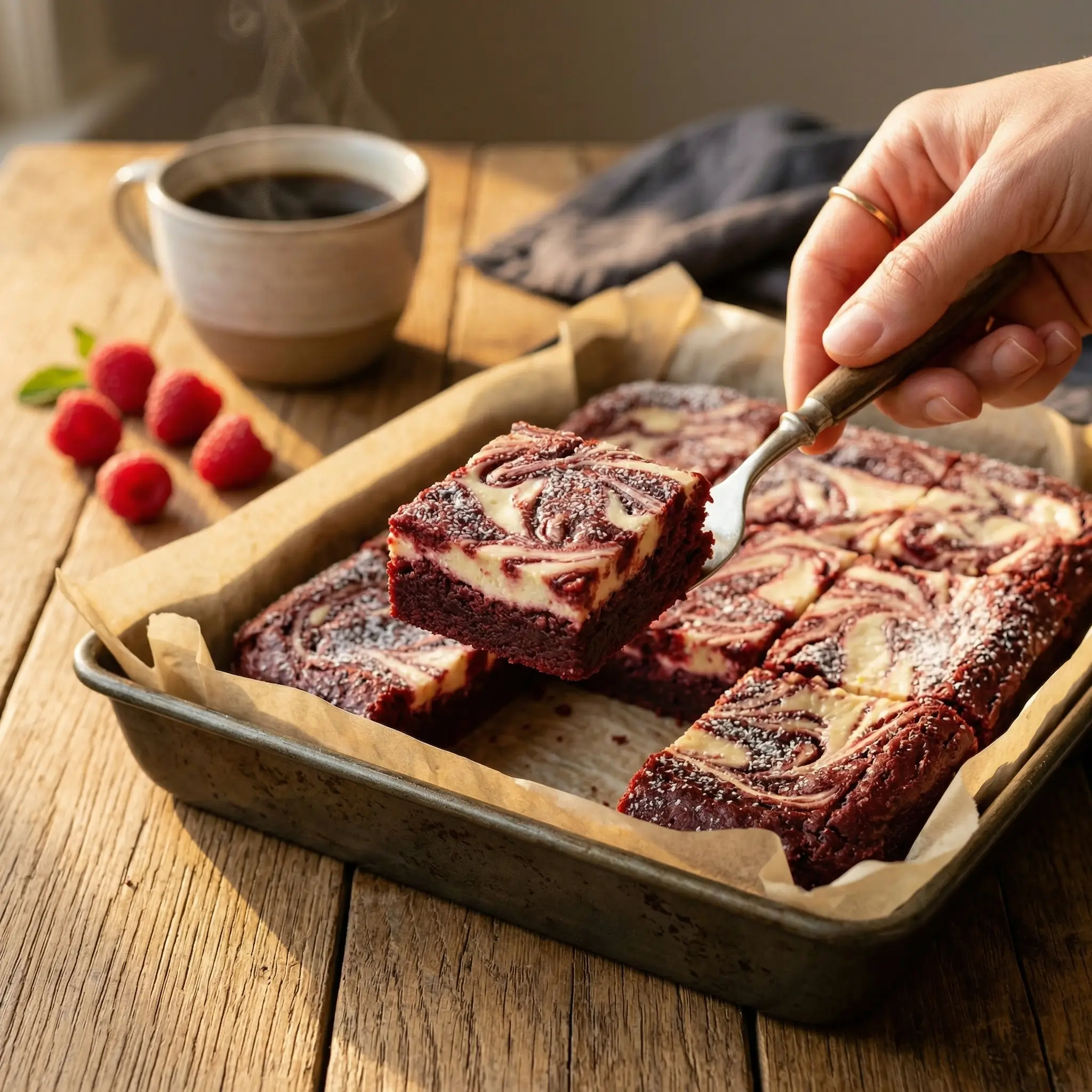 red velvet cheesecake brownies