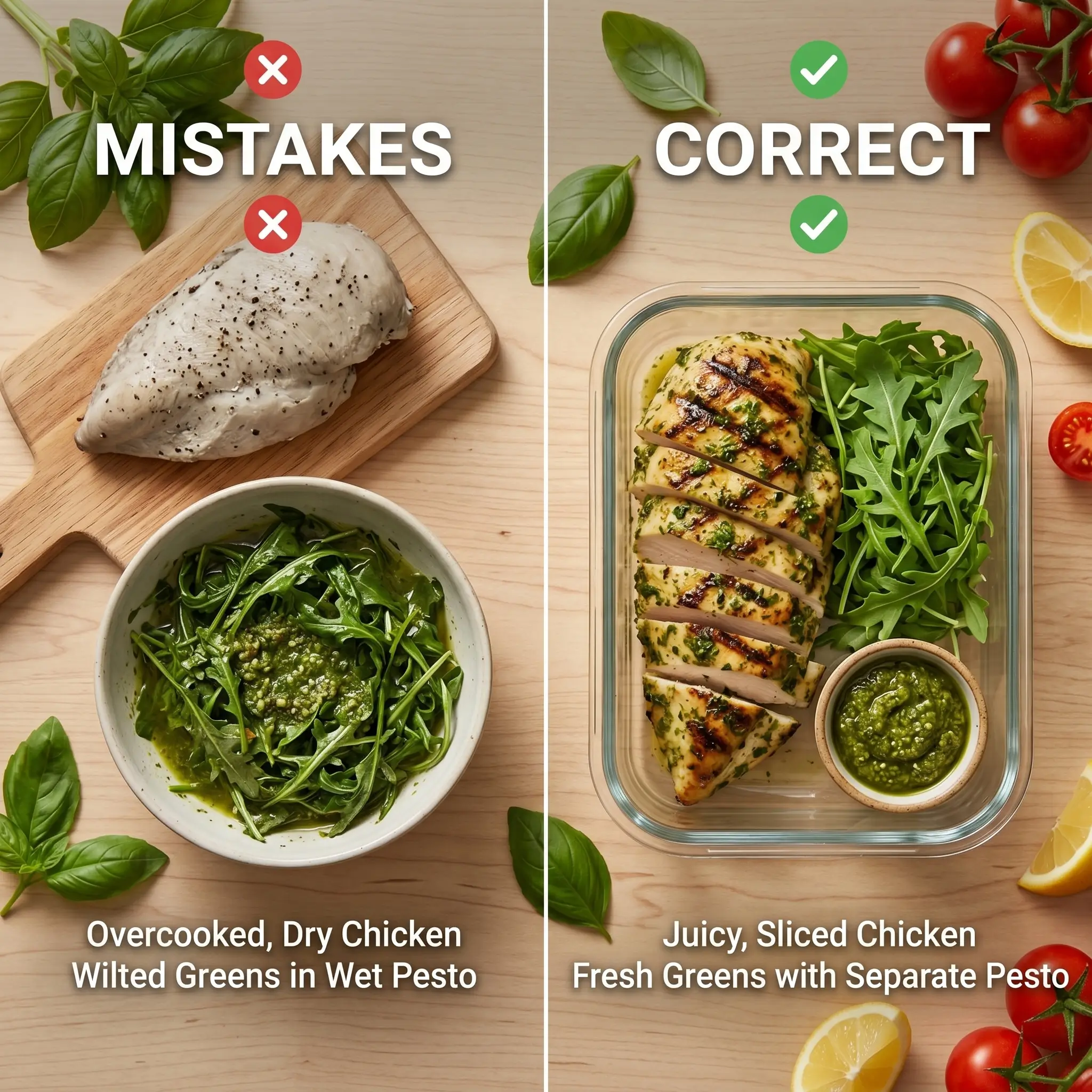Pesto Chicken Meal Prep Ideas
