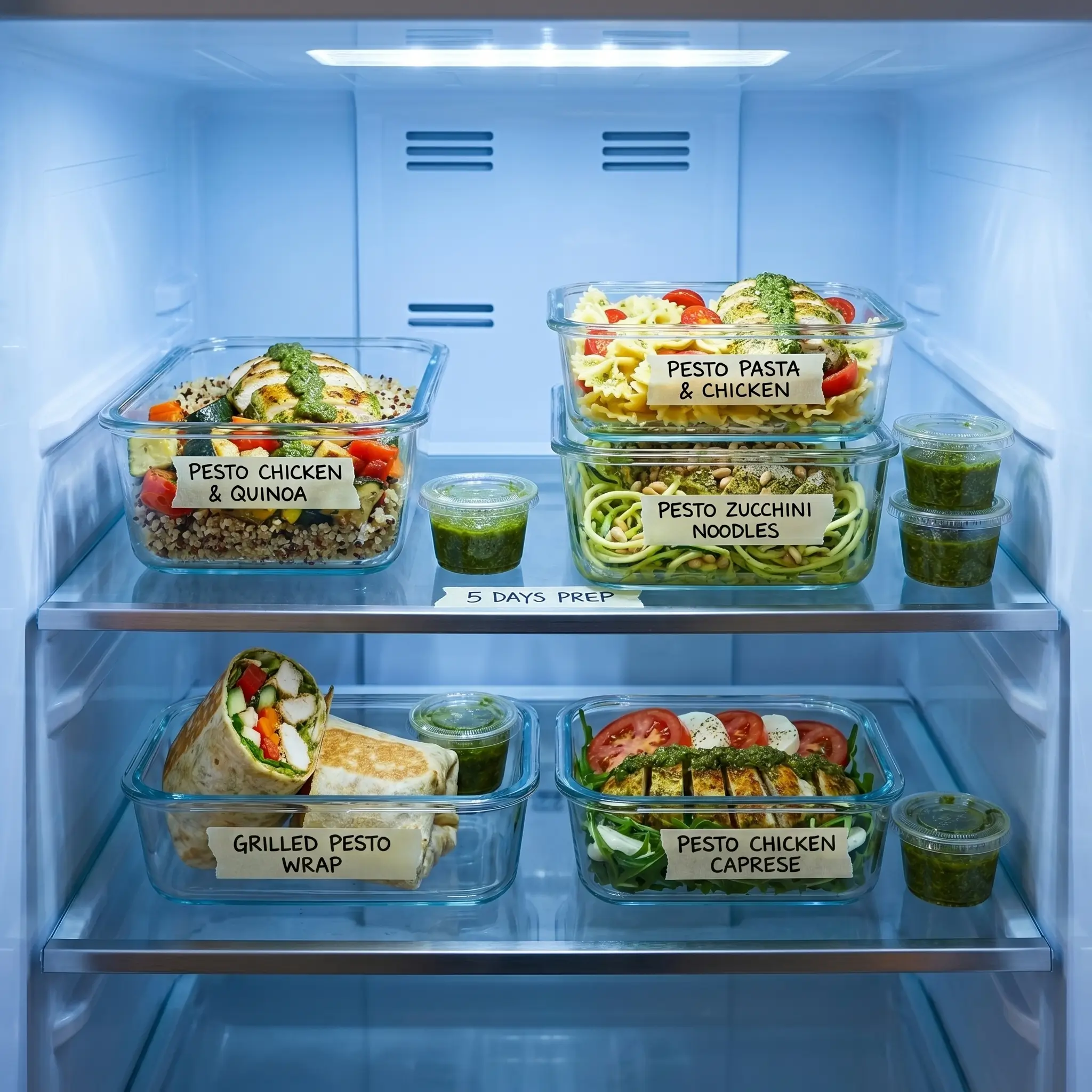 Pesto Chicken Meal Prep Ideas